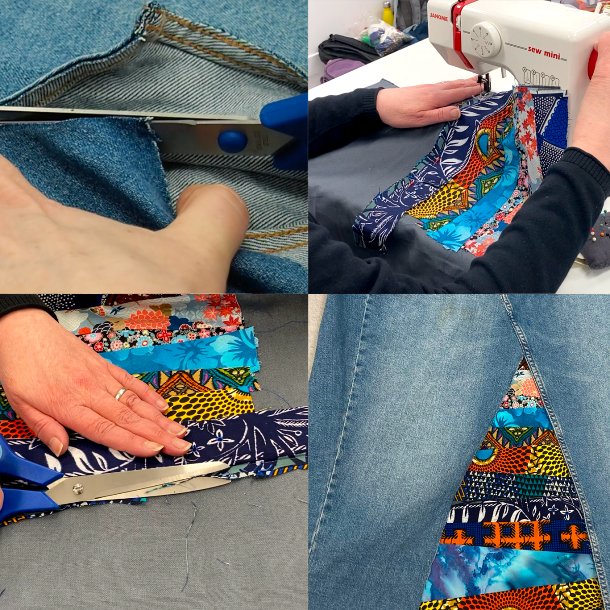 Denim Jeans and offcuts make&nbsp;over