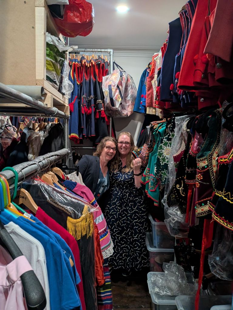 Jenny and Lone loose in the costume store!
